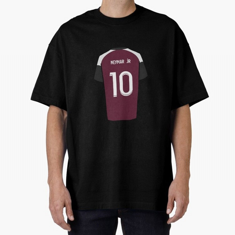 Neymar 2020/21 Jersey Oversized T-Shirt Turn Every Weekend Toward Global Football Passion for FIFA World Cup 2026 USA Canada Mexico, Centered on Haaland and Mbappe, Argentina, France and Brazil, Championship Spirit, Famous Goals, Roaring Crowds and