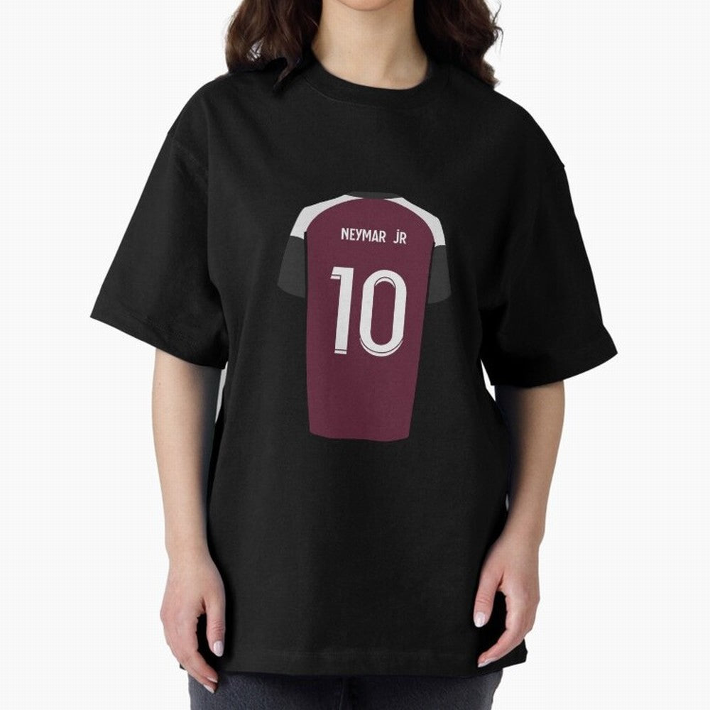 Neymar 2020/21 Jersey Oversized T-Shirt Turn Every Weekend Toward Global Football Passion for FIFA World Cup 2026 USA Canada Mexico, Centered on Haaland and Mbappe, Argentina, France and Brazil, Championship Spirit, Famous Goals, Roaring Crowds and
