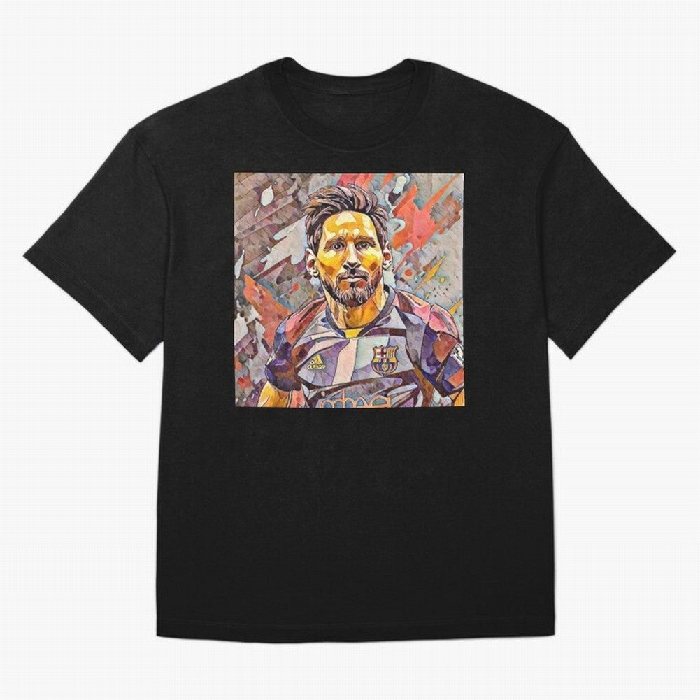 Messi art Oversized T-Shirt Celebrate the Stars of Global Football Passion for FIFA World Cup 2026, Made for Neymar, Haaland and Cristiano Ronaldo, France, Worldwide Fan Energy, Dramatic Goals, Stadium Lights and Championship Celebrations; Ideal