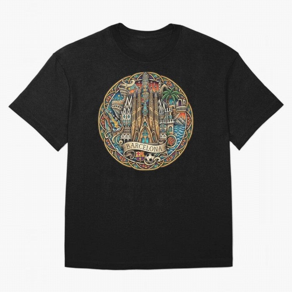 BARCELONA Classic T-Shirt Bring Home Global Football Passion for FIFA World Cup 2026 USA Canada Mexico, Inspired by Mbappe, England and Germany, Stadium Memories, Football Loyalty, International Chants and Championship Tradition; Perfect for