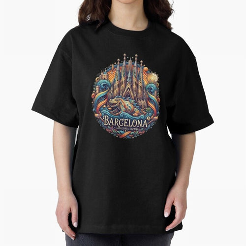 BARCELONA Oversized T-Shirt Fuel Global Football Passion for FIFA World Cup 2026 USA Canada Mexico, Built around Neymar, Brazil, Portugal and Argentina, Fan Favorite Moments, National Team Passion, Big Match Drama and Soccer History; Perfect for