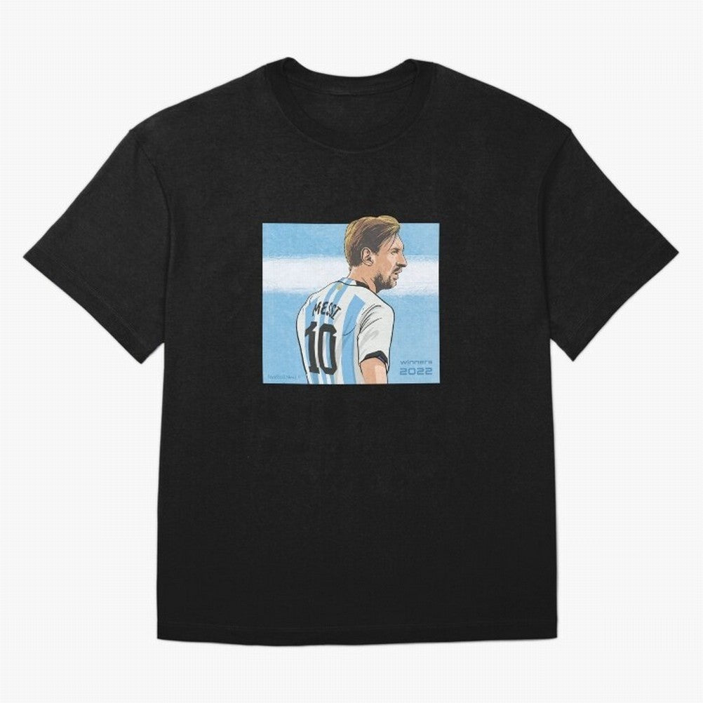 Messi Argentina's Qatar 2022 Hero Classic T-Shirt Follow the FIFA World Cup 2026 USA Canada Mexico Journey through Messi, Neymar and Mbappe Highlights, Argentina and Brazil Pride, Vintage Soccer Flavor, Modern Football Stars, National Flags and
