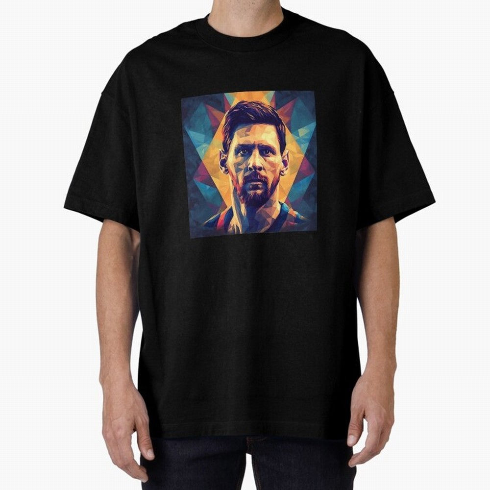 Lionel Messi Portrait Vector Classic T-Shirt Celebrate Football Dreams Across FIFA World Cup 2026 Group Stage Spirit, Connected to Spain and Netherlands, Messi, Neymar and Mbappe, Tournament Hype, Historic Matchups, Family Viewing Parties and