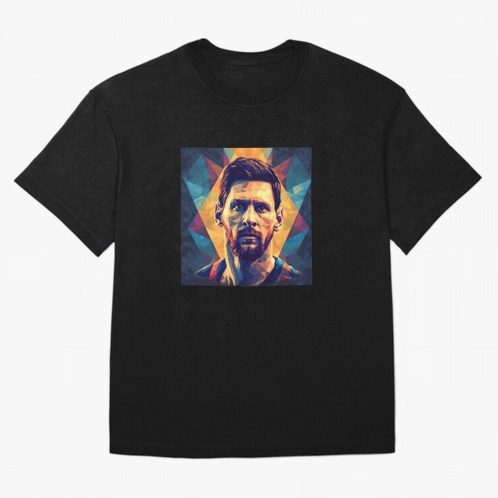Lionel Messi Portrait Vector Classic T-Shirt Celebrate Football Dreams Across FIFA World Cup 2026 Group Stage Spirit, Connected to Spain and Netherlands, Messi, Neymar and Mbappe, Tournament Hype, Historic Matchups, Family Viewing Parties and