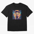 Lionel Messi Portrait Vector Classic T-Shirt Celebrate Football Dreams Across FIFA World Cup 2026 Group Stage Spirit, Connected to Spain and Netherlands, Messi, Neymar and Mbappe, Tournament Hype, Historic Matchups, Family Viewing Parties and