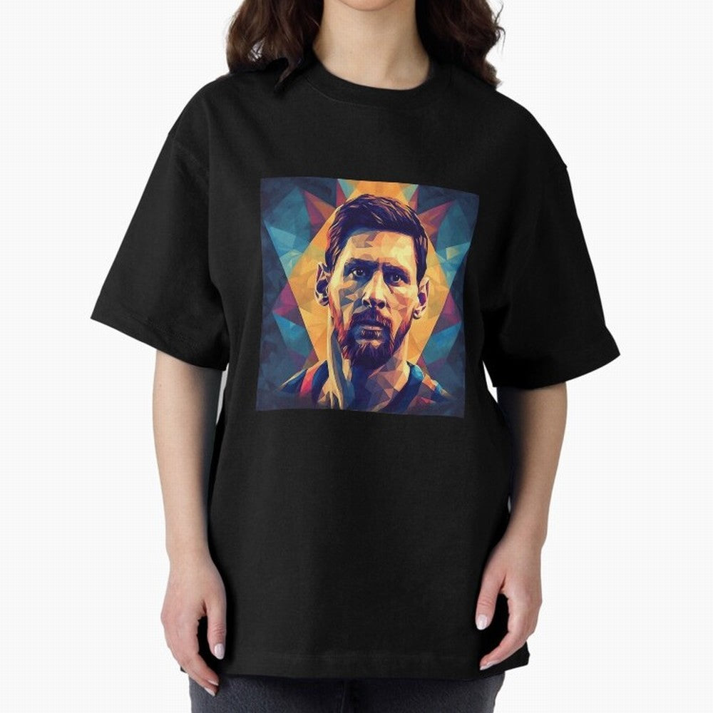 Lionel Messi Portrait Vector Classic T-Shirt Celebrate Football Dreams Across FIFA World Cup 2026 Group Stage Spirit, Connected to Spain and Netherlands, Messi, Neymar and Mbappe, Tournament Hype, Historic Matchups, Family Viewing Parties and