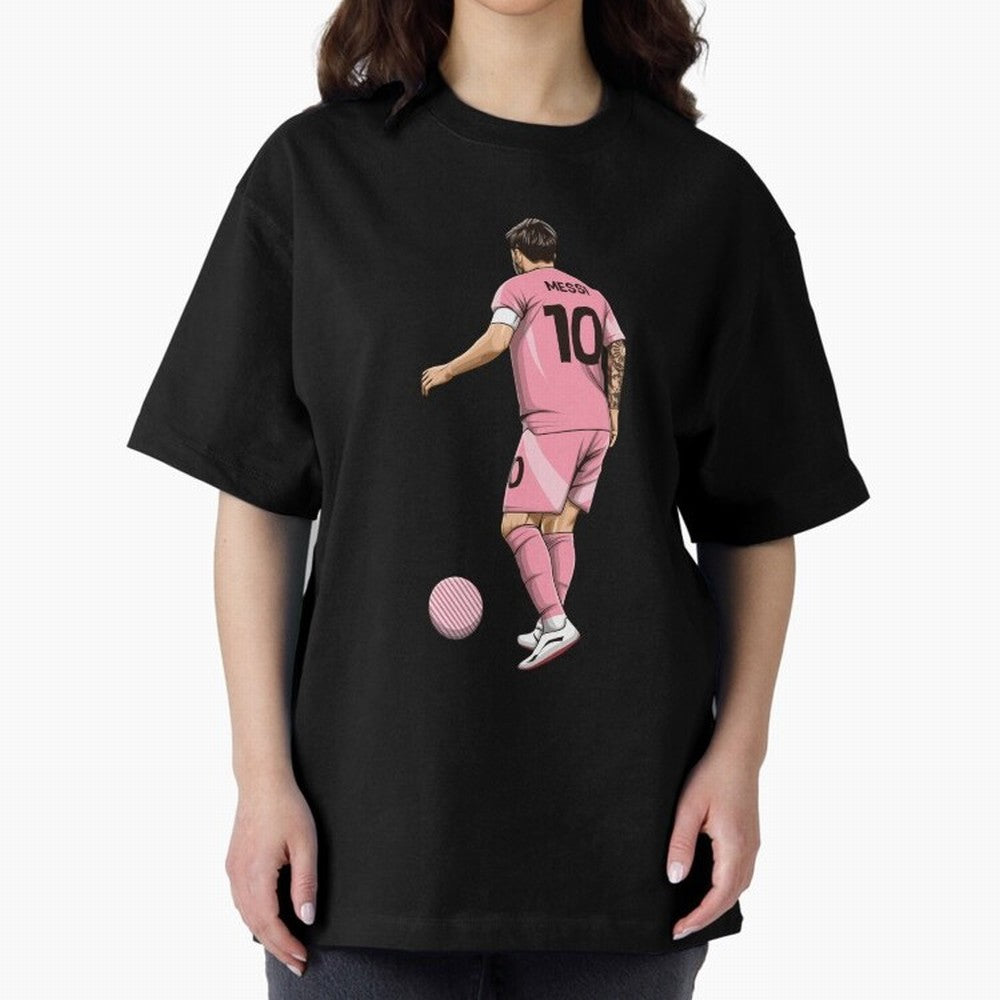 Lionel Messi Oversized T-Shirt Bring a Champion Mindset to FIFA World Cup 2026 Group Stage Spirit, Celebrating Spain and Netherlands, Messi and Cristiano Ronaldo, Champion Mindset, Group Stage Buzz, Knockout Tension and Passionate Fan Culture;