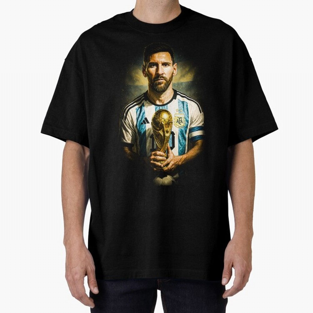 Lionel Messi Classic T-Shirt Bring Trophy Dreams to Global Football Passion for FIFA World Cup 2026 Group Stage, Featuring Haaland and Mbappe, Argentina, France and Brazil, Worldwide Fan Energy, Dramatic Goals, Stadium Lights and Championship