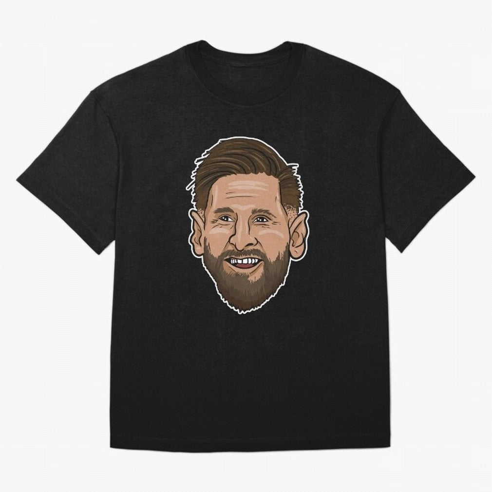 messi cartoon face Classic T-Shirt Bring Legendary Rivalry Energy to Global Football Passion for FIFA World Cup 2026 USA Canada Mexico, Connected to Haaland and Mbappe, England, Tournament Hype, Historic Matchups, Family Viewing Parties and Global