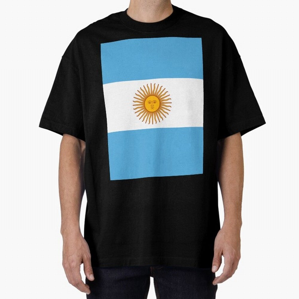 Argentina Oversized T-Shirt Show Your Tournament Heart for the FIFA World Cup 2026 Journey through Messi, CR7 and Mbappe Highlights, Brazil, Portugal and Argentina Pride, Worldwide Fan Energy, Dramatic Goals, Stadium Lights and Championship