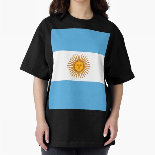 Argentina Oversized T-Shirt Show Your Tournament Heart for the FIFA World Cup 2026 Journey through Messi, CR7 and Mbappe Highlights, Brazil, Portugal and Argentina Pride, Worldwide Fan Energy, Dramatic Goals, Stadium Lights and Championship