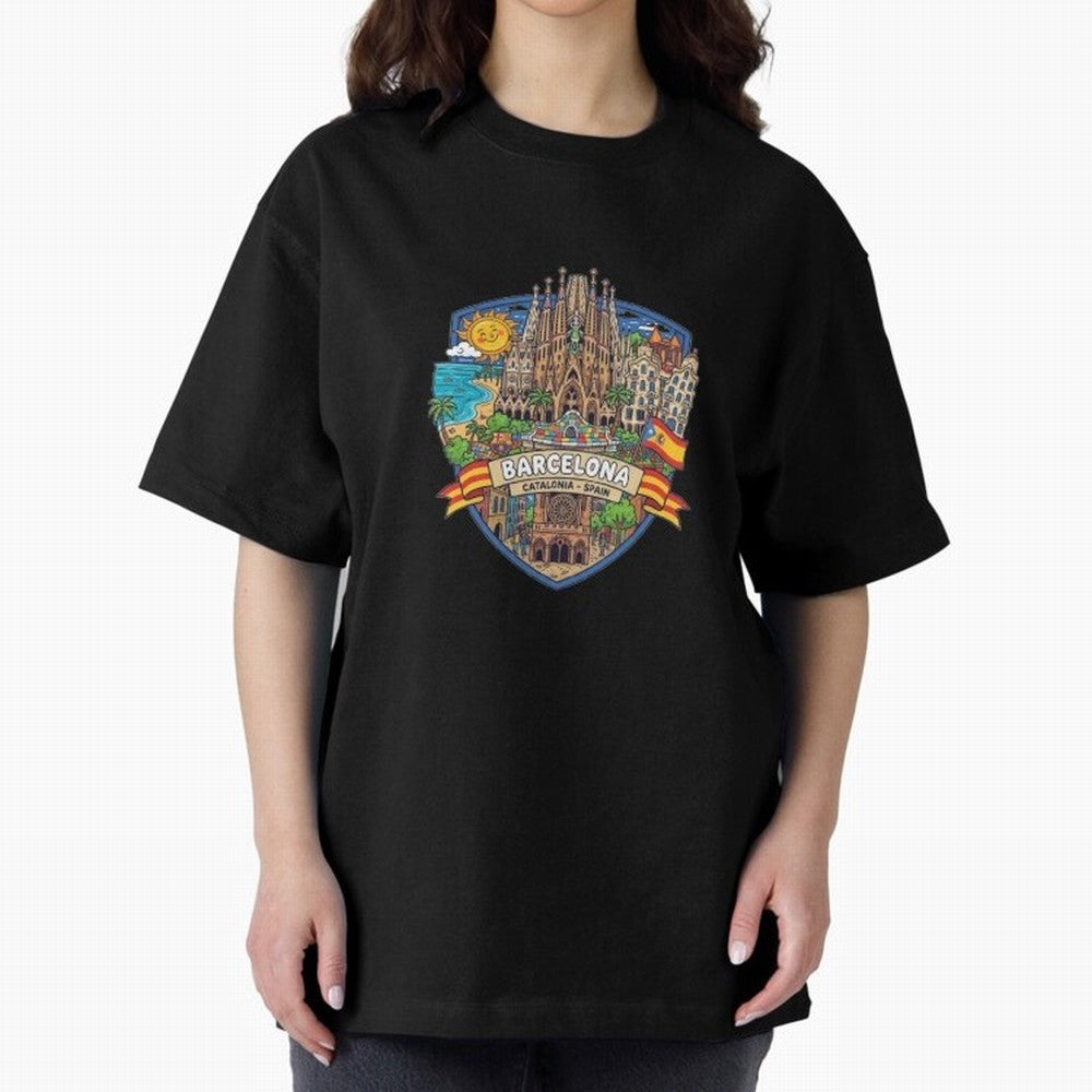BARCELONA Classic T-Shirt Honor Global Football Passion for FIFA World Cup 2026 Group Stage, Driven by Messi, Neymar and Mbappe, France and Portugal, Football Festival Excitement, Trophy Ambitions, Country Rivalries and Star Player Buzz; Built for