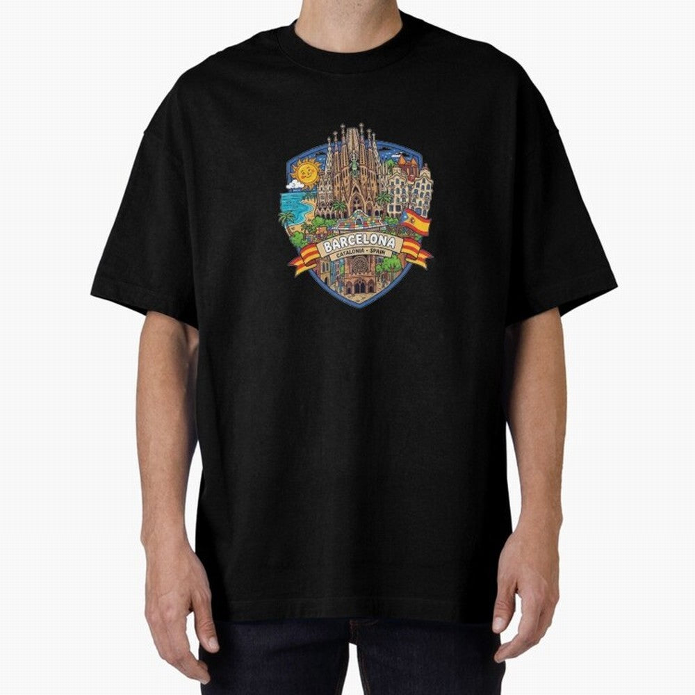 BARCELONA Classic T-Shirt Honor Global Football Passion for FIFA World Cup 2026 Group Stage, Driven by Messi, Neymar and Mbappe, France and Portugal, Football Festival Excitement, Trophy Ambitions, Country Rivalries and Star Player Buzz; Built for