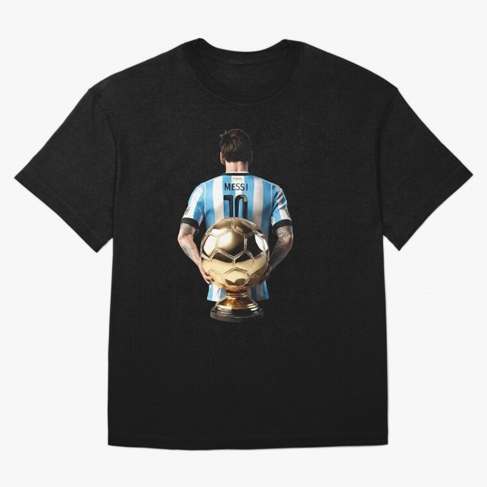 Soccer football lionel messi Barcellona Argentina illustration Oversized T-Shirt Make Your Look Match FIFA World Cup 2026 USA Canada Mexico with Messi, CR7 and Mbappe, France Energy, Goal Celebration Energy, Supporter Heritage, Football Icons and