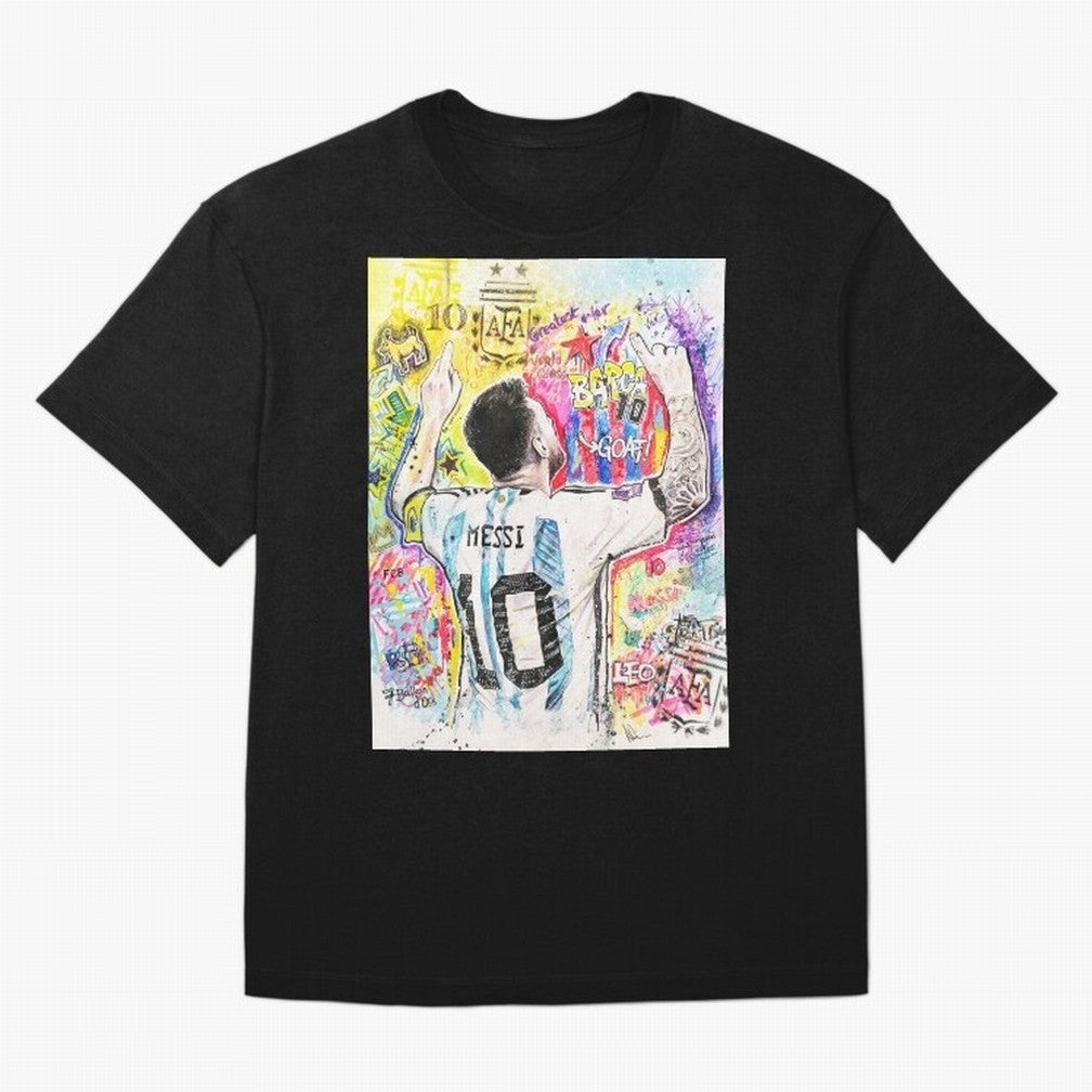 Lionel Messi Oversized T-Shirt Honor the Beautiful Game during FIFA World Cup 2026 USA Canada Mexico for Fans of Messi, Neymar and Mbappe and Spain and Netherlands, Bringing Worldwide Fan Energy, Dramatic Goals, Stadium Lights and Championship