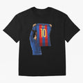 Lionel Messi Oversized T-Shirt Celebrate Fan Favorites in Global Football Passion for FIFA World Cup 2026 Group Stage, Filled with Messi, CR7 and Mbappe, Spain, Goal Celebration Energy, Supporter Heritage, Football Icons and Worldwide Tournament