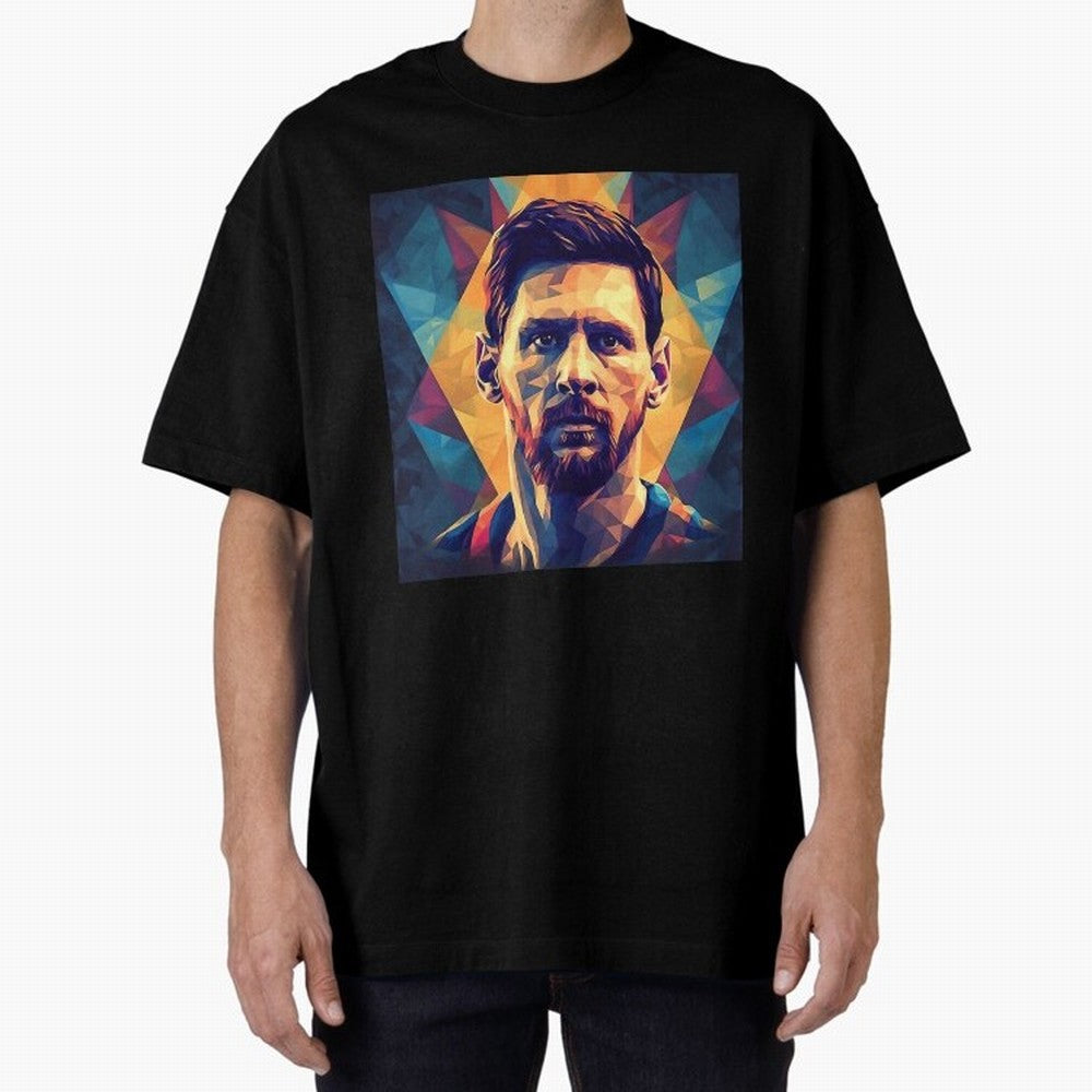 Lionel Messi Portrait Vector Art Classic T-Shirt Back Your Heroes with FIFA World Cup 2026 Group Stage Spirit, Filled with Portugal, Spain and Germany, Messi, CR7 and Mbappe, Stadium Memories, Football Loyalty, International Chants and Championship