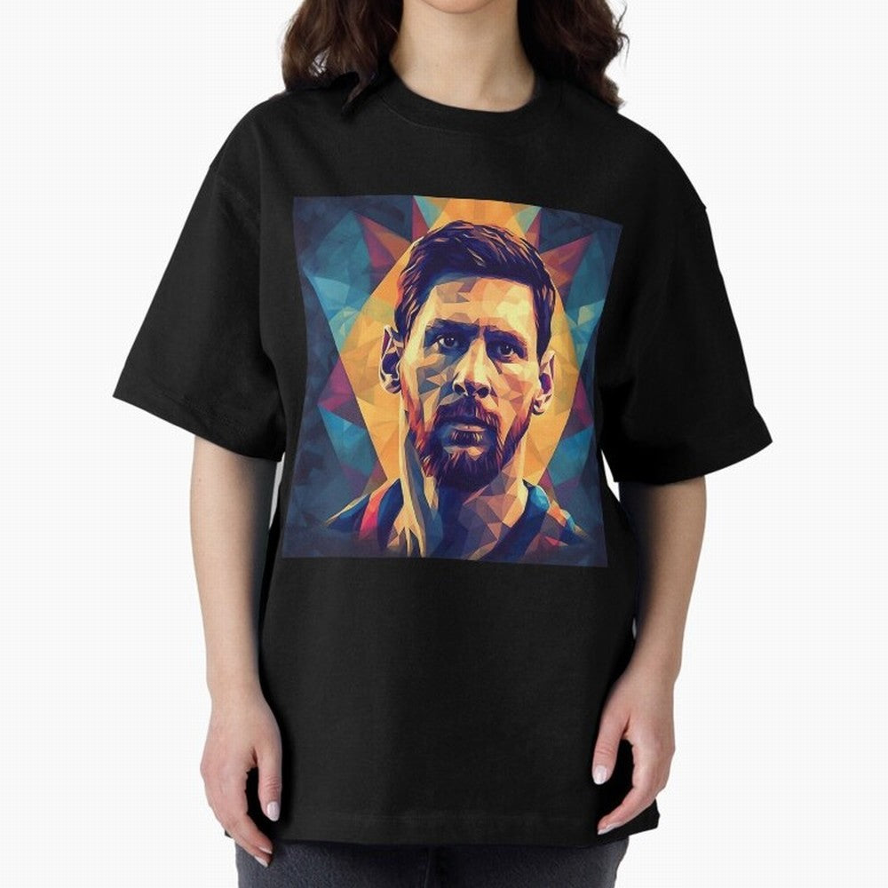Lionel Messi Portrait Vector Art Classic T-Shirt Back Your Heroes with FIFA World Cup 2026 Group Stage Spirit, Filled with Portugal, Spain and Germany, Messi, CR7 and Mbappe, Stadium Memories, Football Loyalty, International Chants and Championship