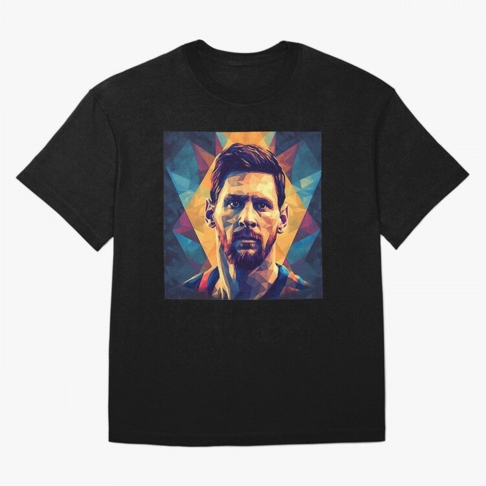 Lionel Messi Portrait Vector Art Classic T-Shirt Back Your Heroes with FIFA World Cup 2026 Group Stage Spirit, Filled with Portugal, Spain and Germany, Messi, CR7 and Mbappe, Stadium Memories, Football Loyalty, International Chants and Championship
