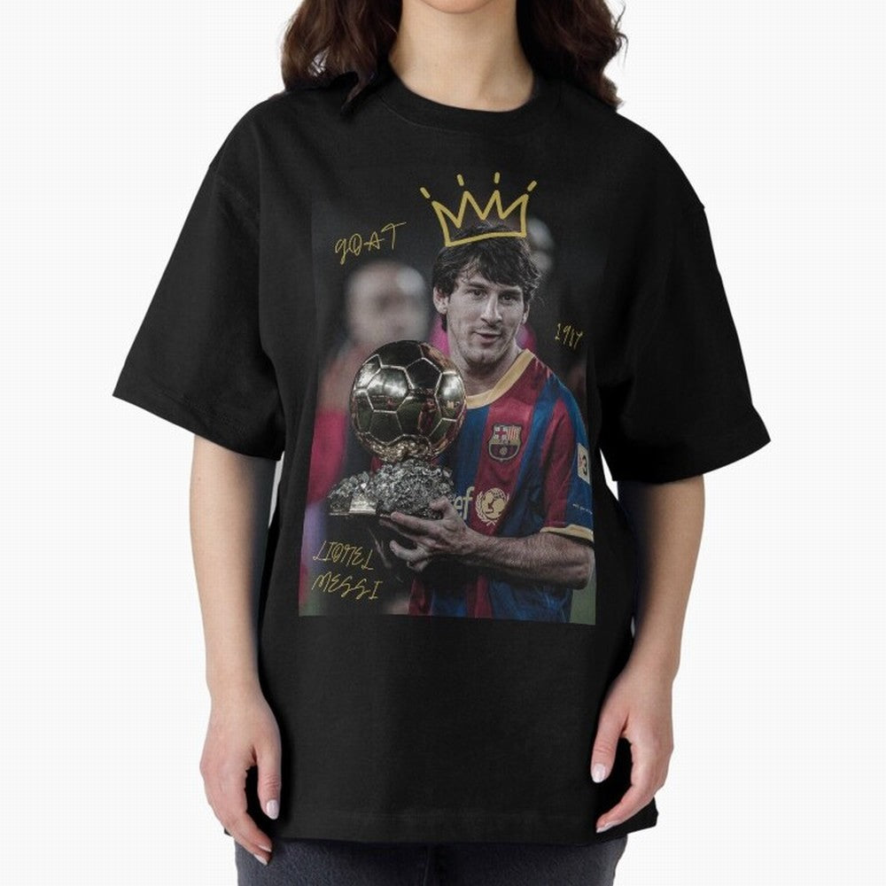 Lionel Messi - GOAT Classic T-Shirt Support FIFA World Cup 2026 Spirit, Connected to France and Portugal, Neymar, Haaland and Cristiano Ronaldo, Soccer Culture, Superstar Moments, National Team Dreams and Competitive Fire; Ideal for Passionate Fans