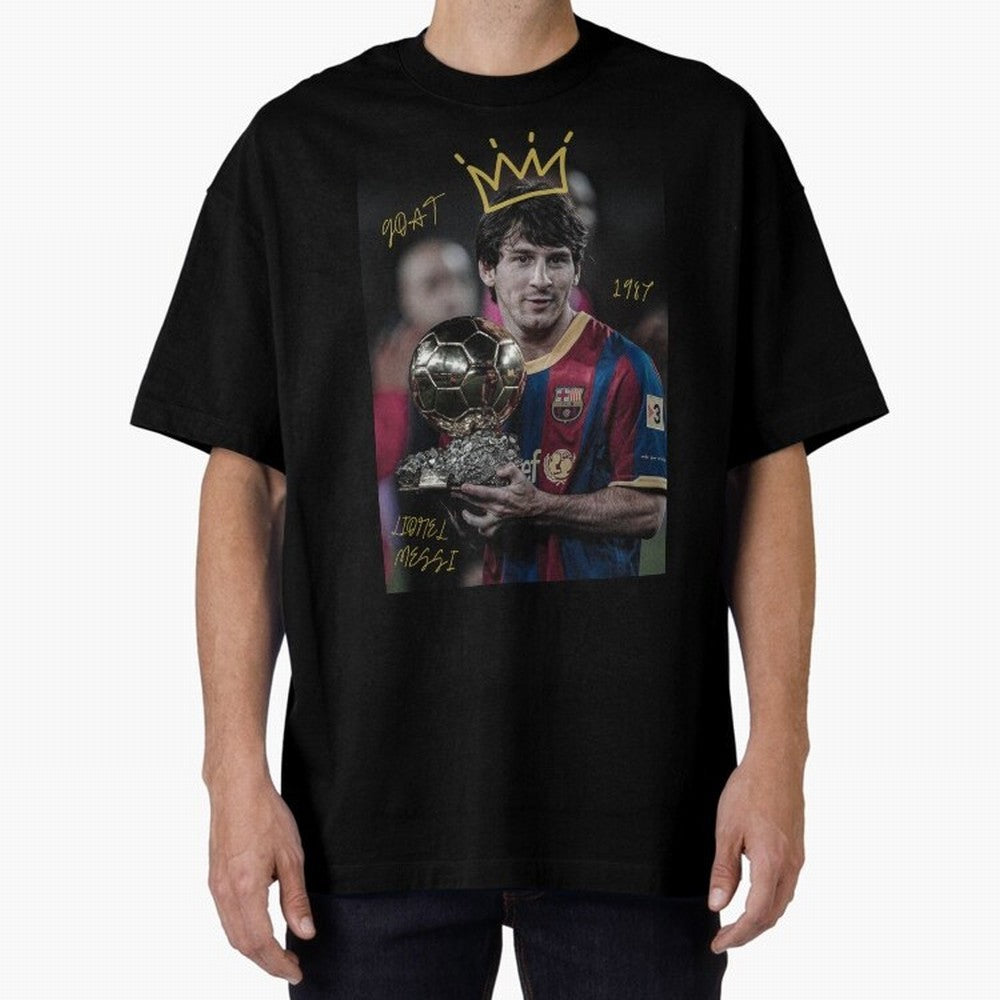 Lionel Messi - GOAT Classic T-Shirt Support FIFA World Cup 2026 Spirit, Connected to France and Portugal, Neymar, Haaland and Cristiano Ronaldo, Soccer Culture, Superstar Moments, National Team Dreams and Competitive Fire; Ideal for Passionate Fans
