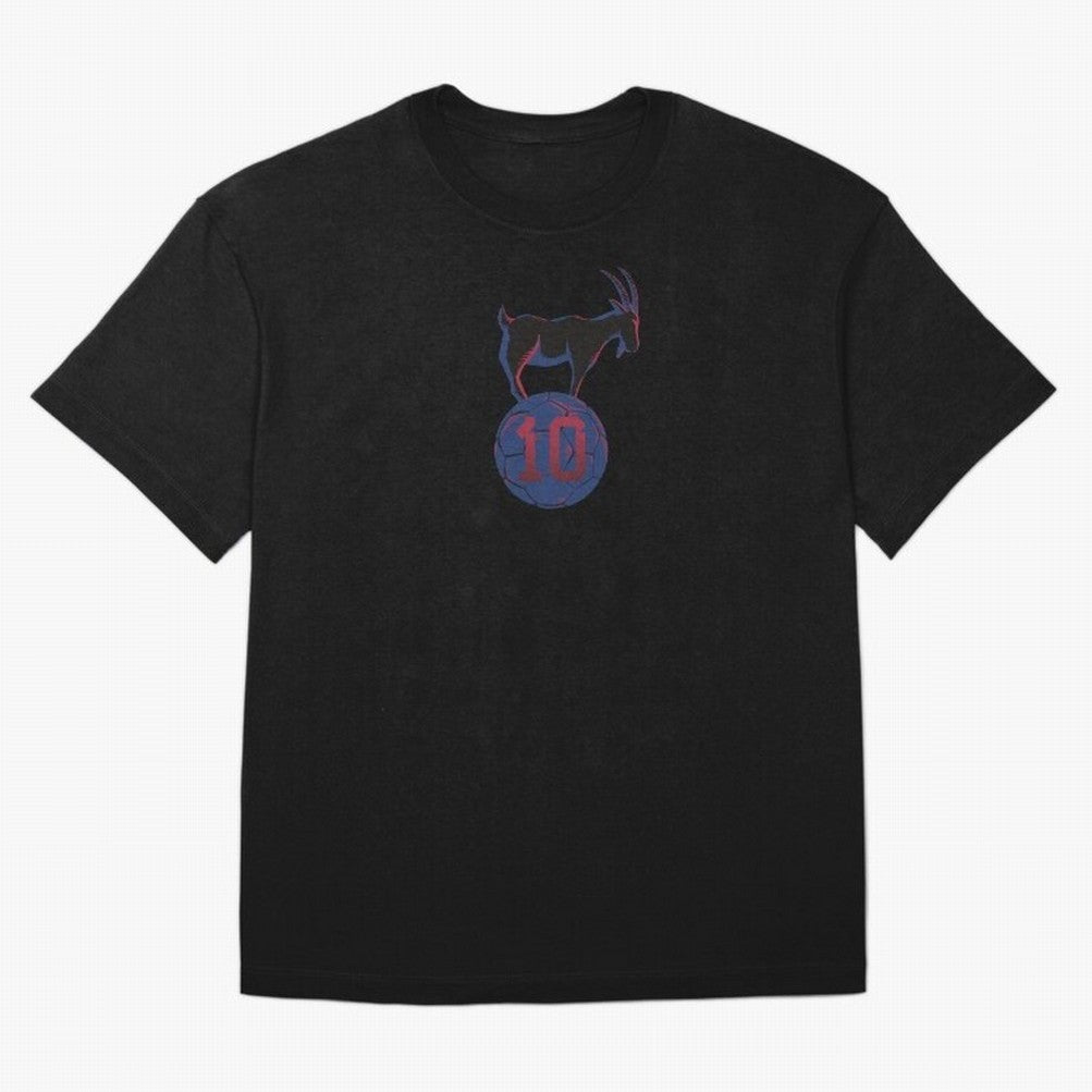 Messi 10 GOAT (Blue Soccer Ball FCB Futbol) Classic T-Shirt Honor Champions and Dreams in FIFA World Cup 2026 USA Canada Mexico for Fans of Neymar and Netherlands, Bringing Worldwide Fan Energy, Dramatic Goals, Stadium Lights and Championship