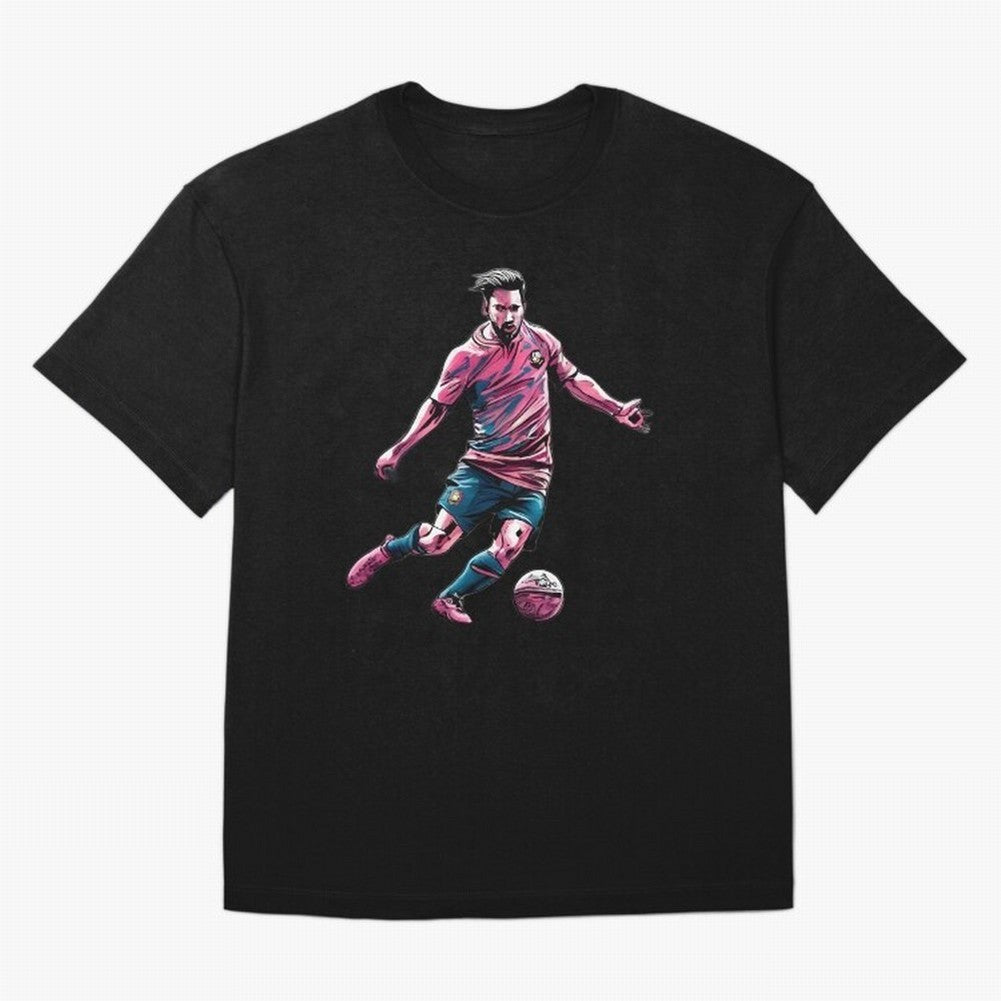Lionel Messi watercolor drawing Classic T-Shirt Cheer for FIFA World Cup 2026 Group Stage Highlighting Cristiano Ronaldo, Haaland and CR7, France Energy, Champion Mindset, Group Stage Buzz, Knockout Tension and Passionate Fan Culture; Ideal for
