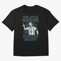 Messi - The Magician Oversized T-Shirt Support Global Football Passion for FIFA World Cup 2026 Group Stage, Highlighting Messi, Neymar and Mbappe, Argentina, Match Day Excitement, Supporter Culture, Golden Goals and Global Football Passion; Made