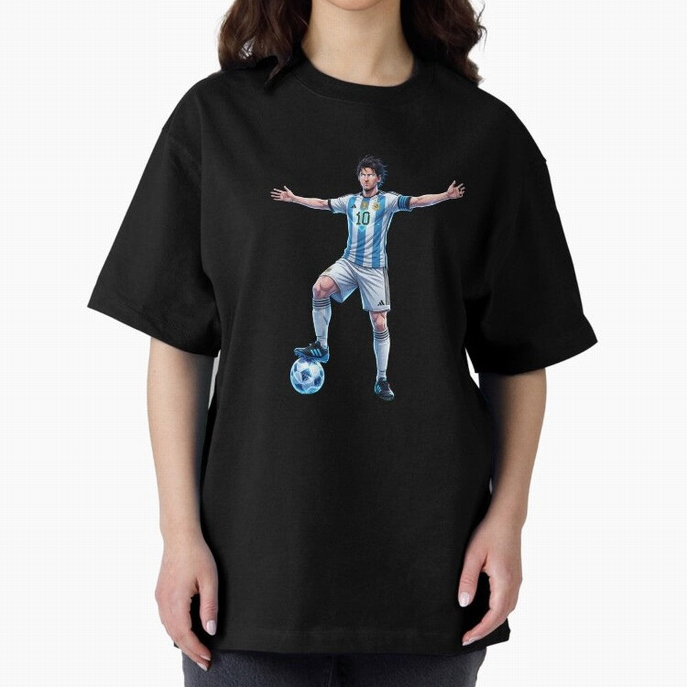 The GOAT | Anime style Classic T-Shirt Fuel FIFA World Cup 2026 Group Stage Spirit, Highlighting Germany, Messi, Neymar and Mbappe, Retro Football Energy, Iconic Rivalries, Trophy Chase Drama and Stadium Atmosphere; Great for Supporters Who Love