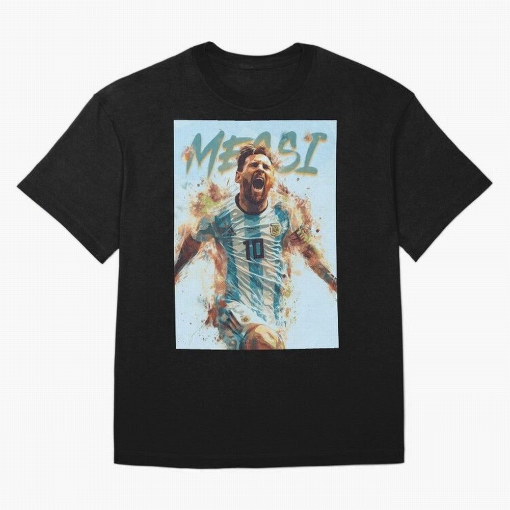 Messi The GOAT Oversized T-Shirt Relive Global Football Passion for FIFA World Cup 2026 USA Canada Mexico, Celebrating Haaland, England, Game Day Rituals, Football Legends, Country Pride and the Road to the Final; Perfect for Supporters Who Want