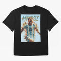 Messi The GOAT Oversized T-Shirt Relive Global Football Passion for FIFA World Cup 2026 USA Canada Mexico, Celebrating Haaland, England, Game Day Rituals, Football Legends, Country Pride and the Road to the Final; Perfect for Supporters Who Want