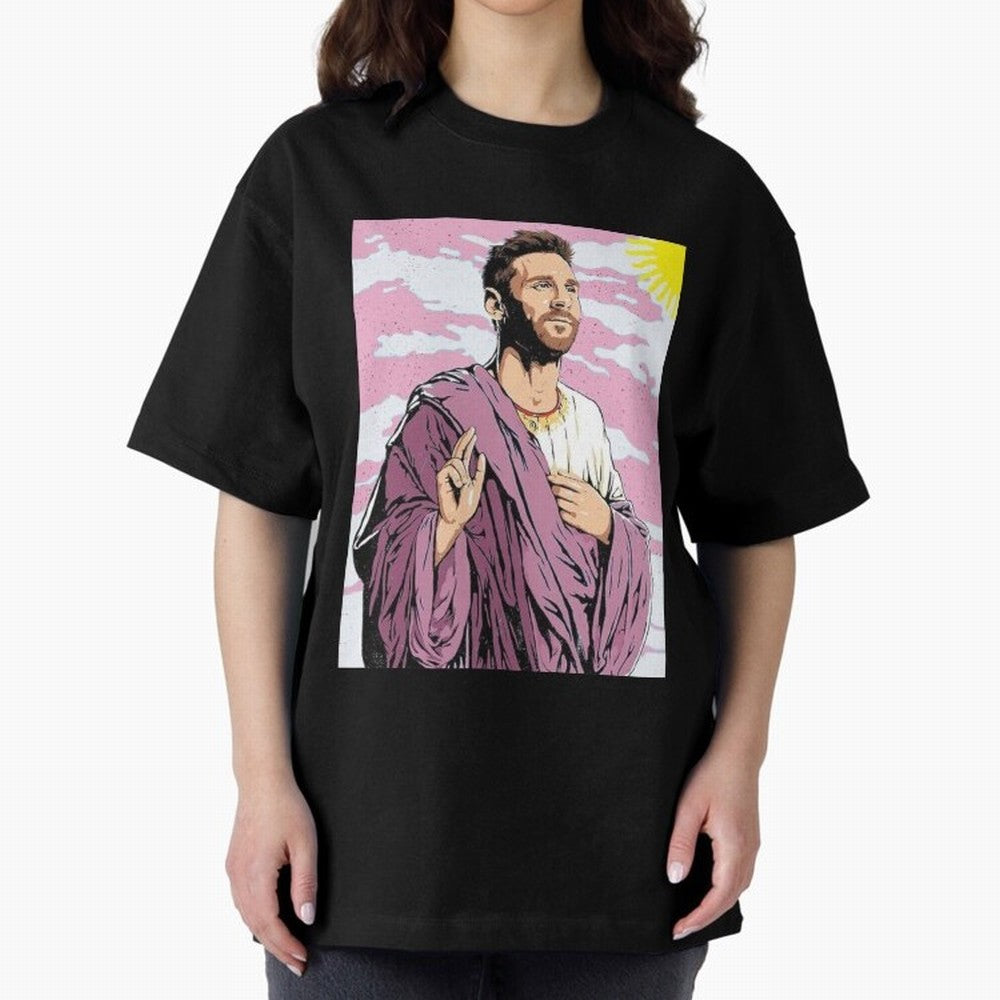 Messi the best Oversized T-Shirt Celebrate National Team Dreams in FIFA World Cup 2026 USA Canada Mexico Spirit, Featuring England, Messi, Championship Spirit, Famous Goals, Roaring Crowds and International Football Unity; Perfect for Supporters