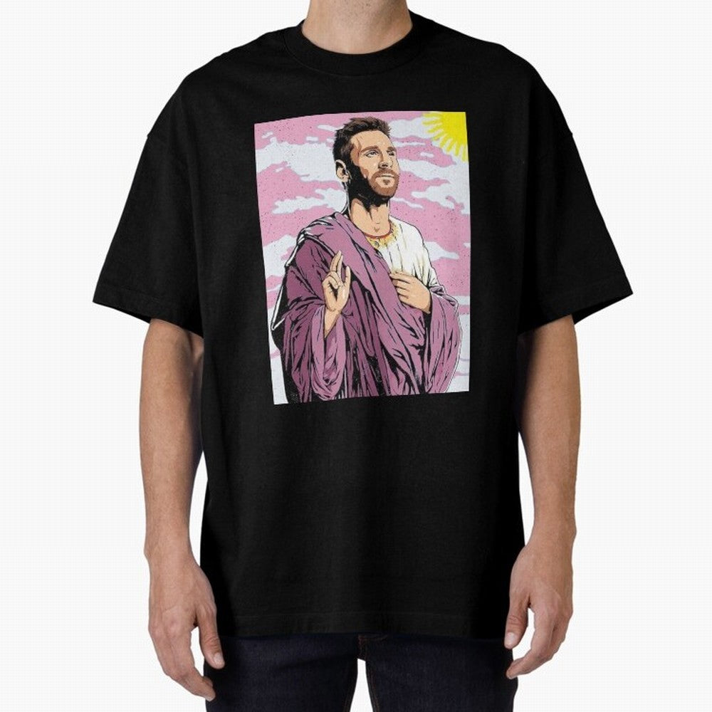 Messi the best Oversized T-Shirt Celebrate National Team Dreams in FIFA World Cup 2026 USA Canada Mexico Spirit, Featuring England, Messi, Championship Spirit, Famous Goals, Roaring Crowds and International Football Unity; Perfect for Supporters