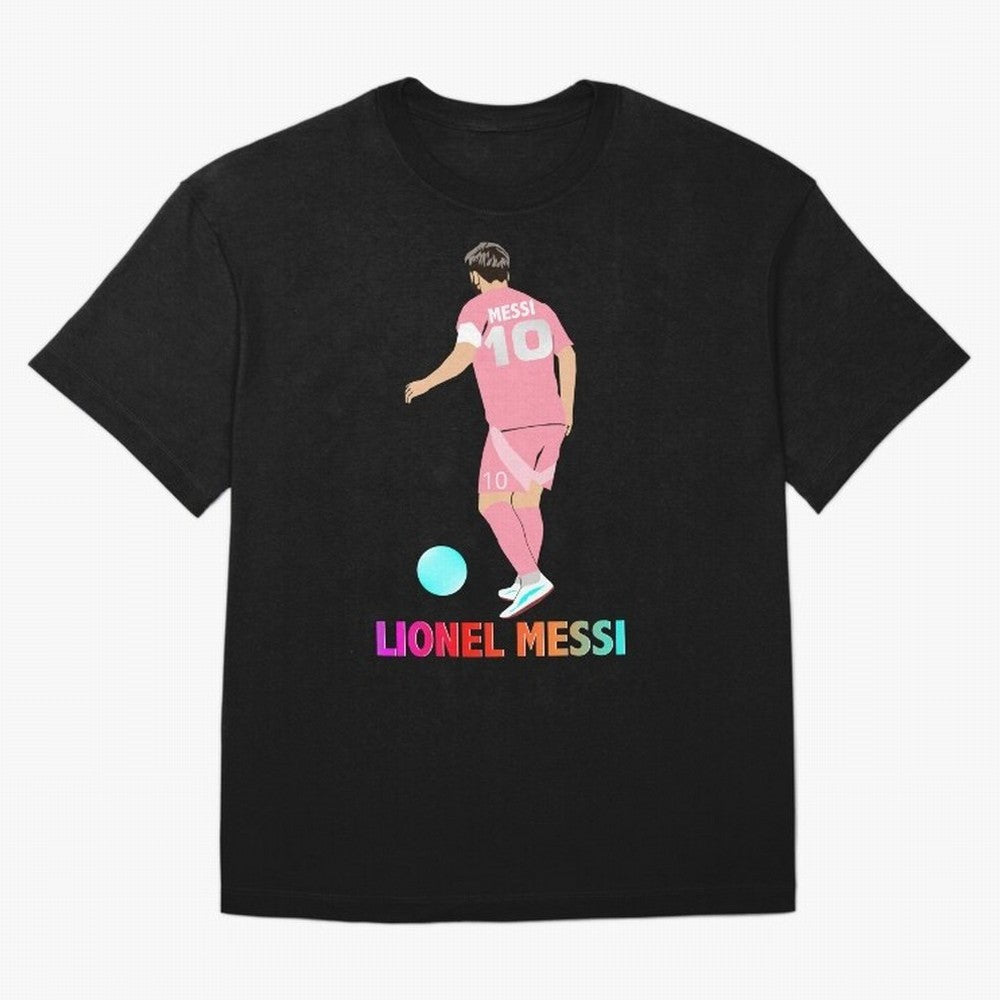Lionel Messi illustration Oversized T-Shirt Follow the Final Road of Match Day Hype around FIFA World Cup 2026 USA Canada Mexico, Messi, CR7 and Mbappe, Portugal, Soccer Culture, Superstar Moments, National Team Dreams and Competitive Fire; Created