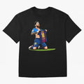 Lionel Messi's Barcelona T-Shirt 10 Classic T-Shirt Spotlight the FIFA World Cup 2026 USA Canada Mexico Journey through Haaland Highlights, Spain Pride, Global Supporter Spirit, Legendary Goals, National Colors and Tournament Celebration; Perfect