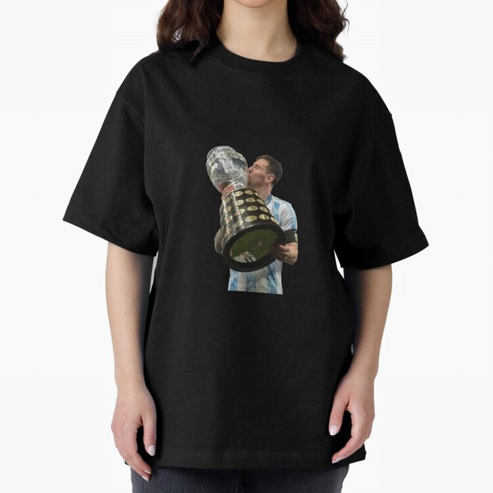 Messi Cup Oversized T-Shirt Follow the Final Road of FIFA World Cup 2026 for Fans of Mbappe and Spain, Bringing Worldwide Fan Energy, Dramatic Goals, Stadium Lights and Championship Celebrations; Ideal for Fans Who Follow Messi, Cristiano Ronaldo,