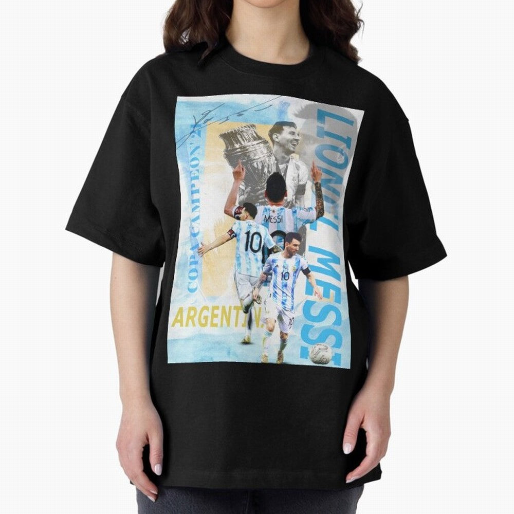 Lionel Messi Argentina Champion Poster Classic T-Shirt Experience the FIFA World Cup 2026 USA Canada Mexico Journey through Messi, CR7 and Mbappe Highlights, Germany Pride, Football Passion, Legendary Performances, Festival Vibes and Supporter