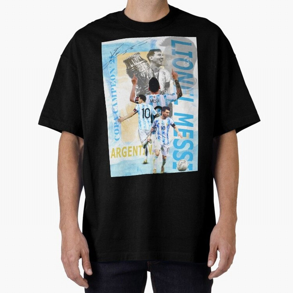 Lionel Messi Argentina Champion Poster Classic T-Shirt Experience the FIFA World Cup 2026 USA Canada Mexico Journey through Messi, CR7 and Mbappe Highlights, Germany Pride, Football Passion, Legendary Performances, Festival Vibes and Supporter