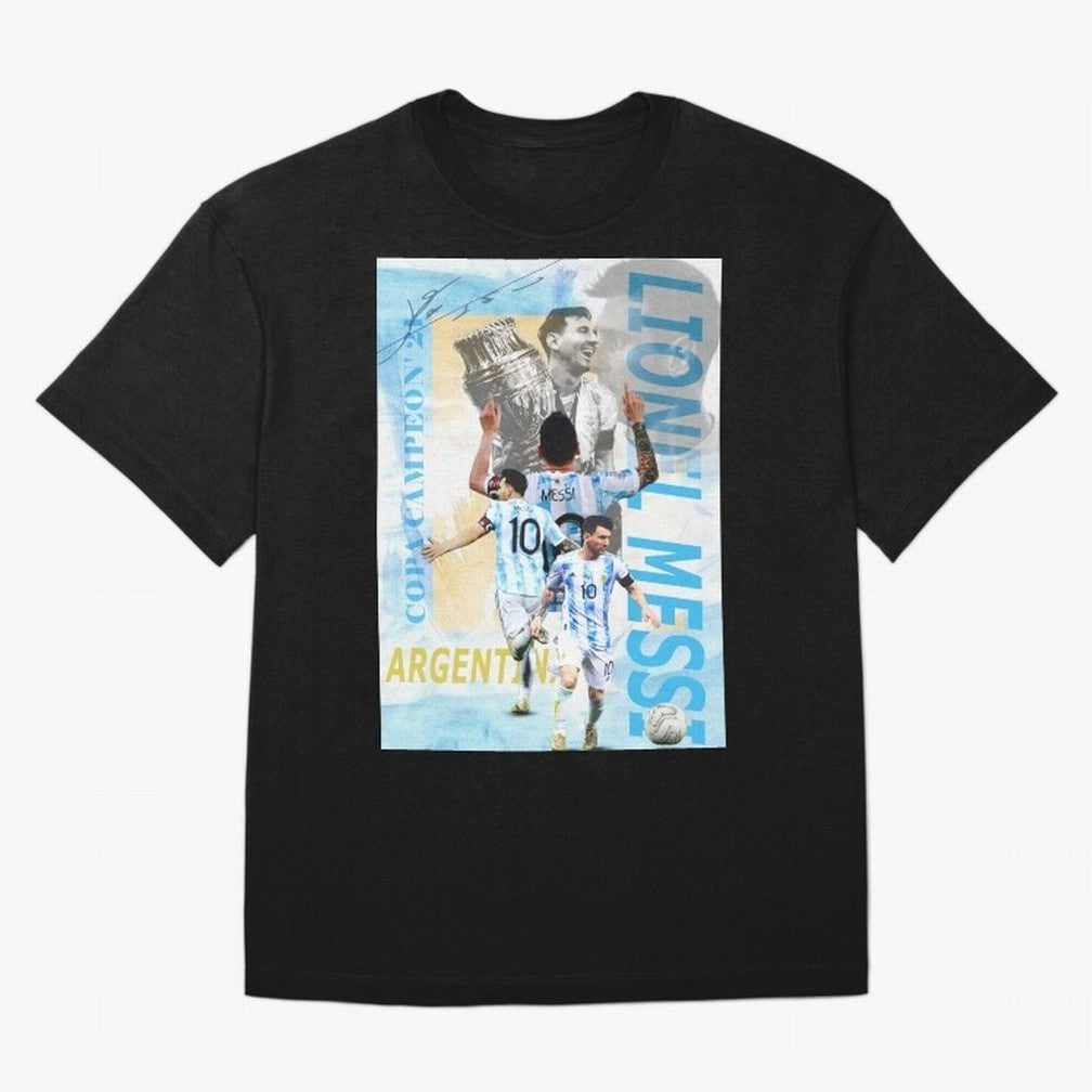 Lionel Messi Argentina Champion Poster Classic T-Shirt Experience the FIFA World Cup 2026 USA Canada Mexico Journey through Messi, CR7 and Mbappe Highlights, Germany Pride, Football Passion, Legendary Performances, Festival Vibes and Supporter