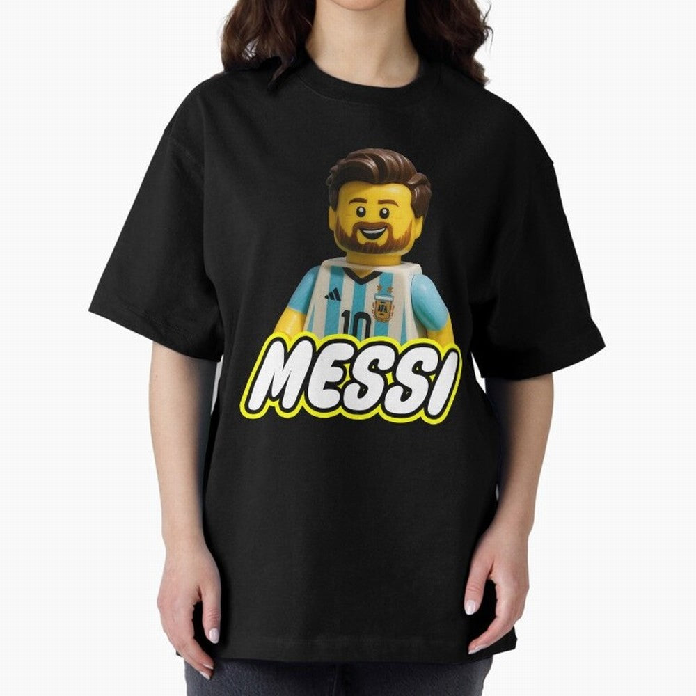 Block Leo Oversized T-Shirt Create FIFA World Cup 2026 Spirit, with Portugal, Messi, Neymar and Mbappe, Championship Spirit, Famous Goals, Roaring Crowds and International Football Unity; Perfect for Supporters Who Want Bold Football Energy, Global