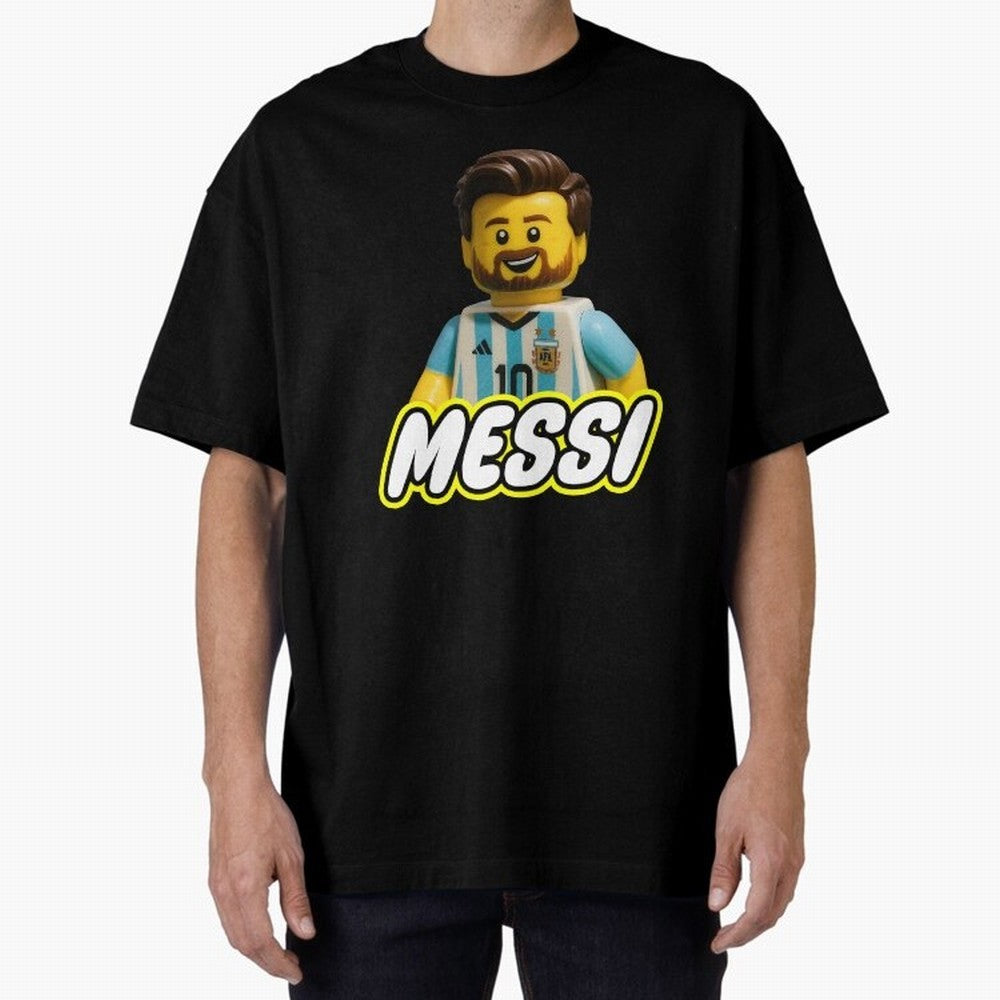 Block Leo Oversized T-Shirt Create FIFA World Cup 2026 Spirit, with Portugal, Messi, Neymar and Mbappe, Championship Spirit, Famous Goals, Roaring Crowds and International Football Unity; Perfect for Supporters Who Want Bold Football Energy, Global