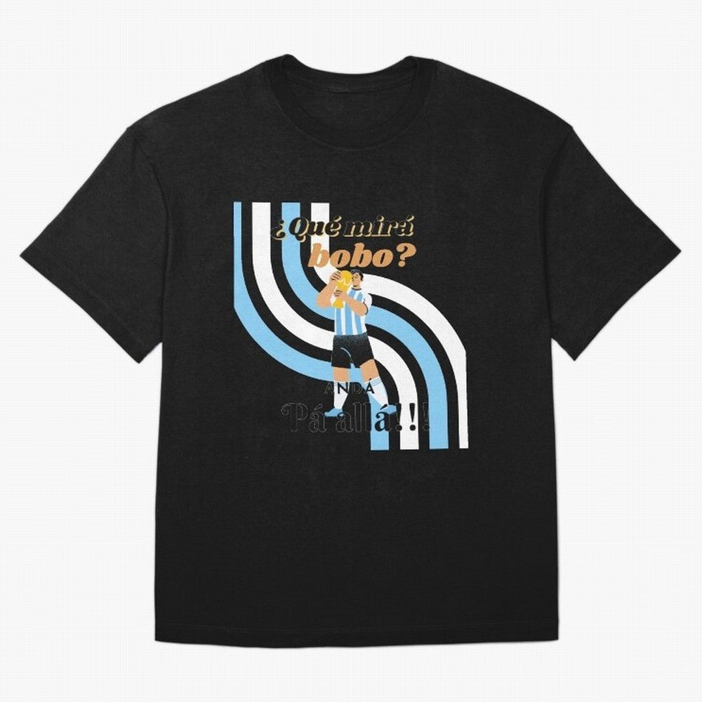 Vintage Messi Argentina Que Mira Bobo Oversized T-Shirt Celebrate the Next Chapter of FIFA World Cup 2026 for Fans of Haaland and Mbappe and France and Portugal, Bringing Champion Mindset, Group Stage Buzz, Knockout Tension and Passionate Fan