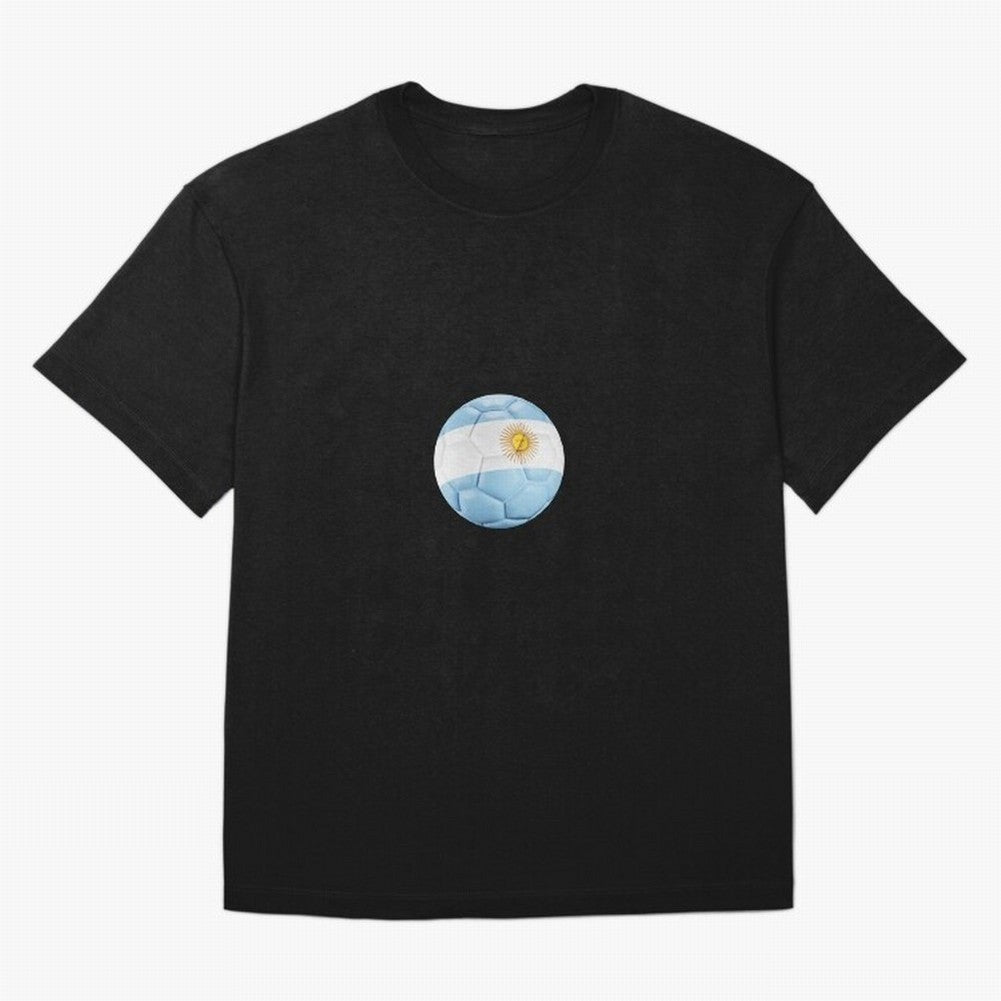 Argentina Soccer Oversized T-Shirt Celebrate Fan Culture around FIFA World Cup 2026 Group Stage for Fans of Haaland and Mbappe and Netherlands, Bringing Vintage Soccer Flavor, Modern Football Stars, National Flags and Final Night Emotion; Perfect