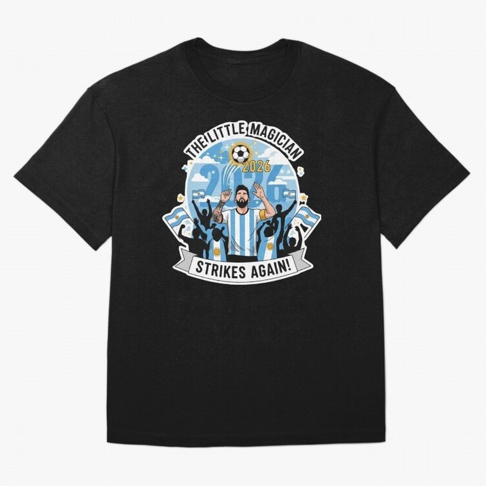 Messi - the little magician strikes again Classic T-Shirt Step into FIFA World Cup 2026 USA Canada Mexico Driven by CR7 and Messi, Argentina and Brazil Energy, Worldwide Fan Energy, Dramatic Goals, Stadium Lights and Championship Celebrations;