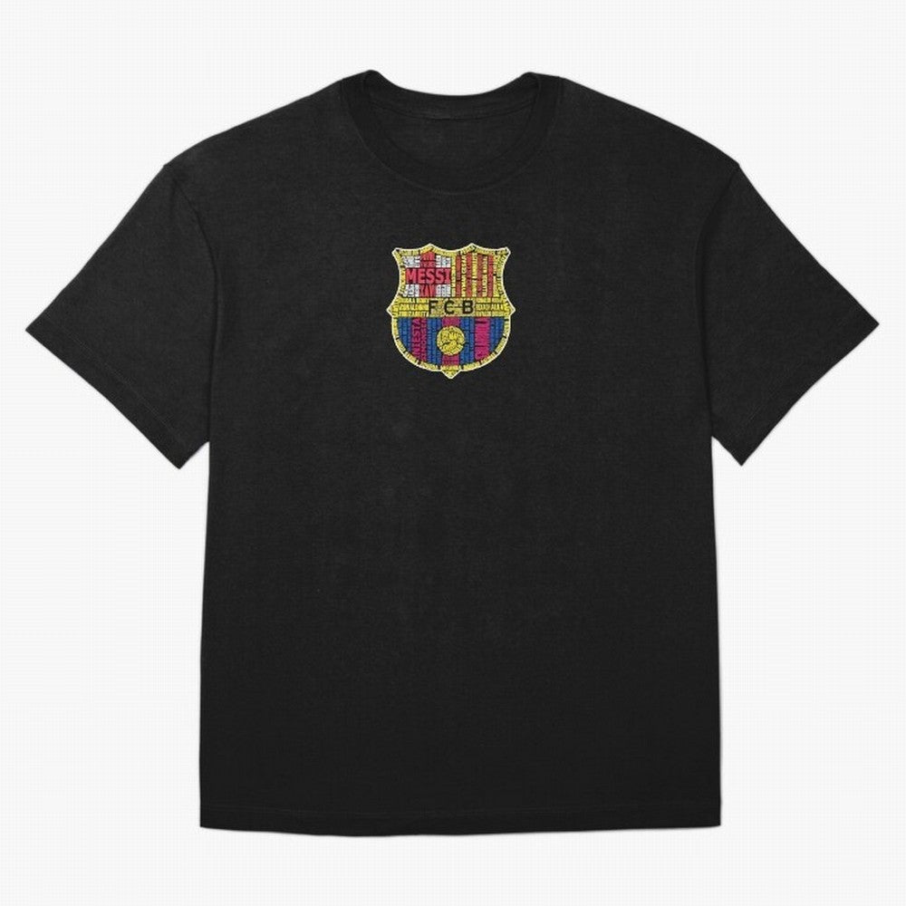 BAR-CE-LON-A Logo FC Merchandise Classic T-Shirt Feel the Roar of Match Day Hype around FIFA World Cup 2026 USA Canada Mexico, Mbappe, Argentina, France and Brazil, Classic Soccer Heritage, Championship Pressure, Fan Loyalty and International
