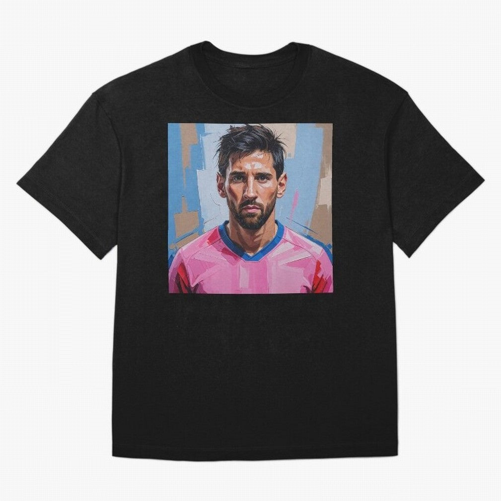 Vibrant Artistic Portrait of Lionel Messi (GOAT) - Digital painting (Version 2) Classic T-Shirt Follow the Road to FIFA World Cup 2026 Group Stage Spirit, Driven by Brazil, Portugal and Argentina, Neymar, Stadium Memories, Football Loyalty,