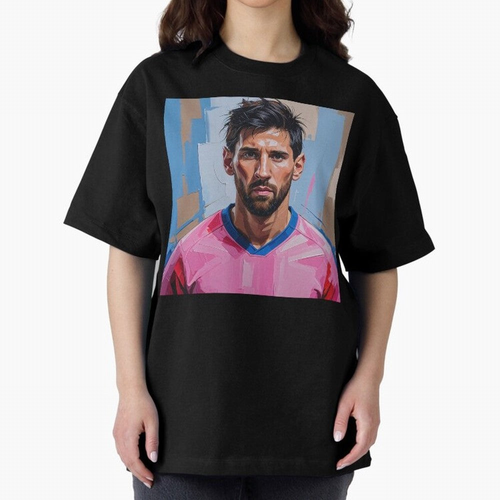 Vibrant Artistic Portrait of Lionel Messi (GOAT) - Digital painting (Version 2) Classic T-Shirt Follow the Road to FIFA World Cup 2026 Group Stage Spirit, Driven by Brazil, Portugal and Argentina, Neymar, Stadium Memories, Football Loyalty,