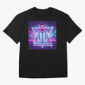?Argentina Football Legend Messi Cyberpunk Retro Futurist Design (Version 5) Classic T-Shirt Bring Stadium Energy to FIFA World Cup 2026 Group Stage Connected to Messi, CR7 and Mbappe, Argentina, France and Brazil Energy, Champion Mindset, Group