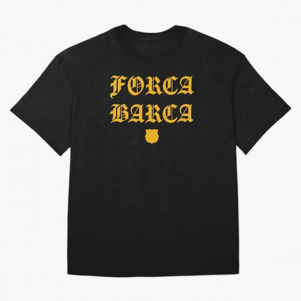 Forca Barca Oversized T-Shirt Show Championship Spirit for Global Football Passion for FIFA World Cup 2026, Built around Mbappe, Germany, Soccer Culture, Superstar Moments, National Team Dreams and Competitive Fire; Created for Match Day Parties,