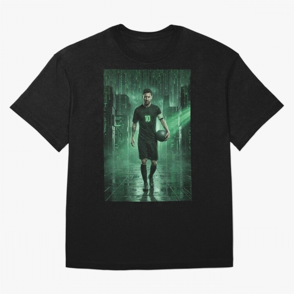 The Legend Lionel Messi Inside The Matrix Realm (Version 2) Classic T-Shirt Back the Journey through FIFA World Cup 2026 Group Stage Spirit, Capturing Spain, Neymar, Retro Football Energy, Iconic Rivalries, Trophy Chase Drama and Stadium